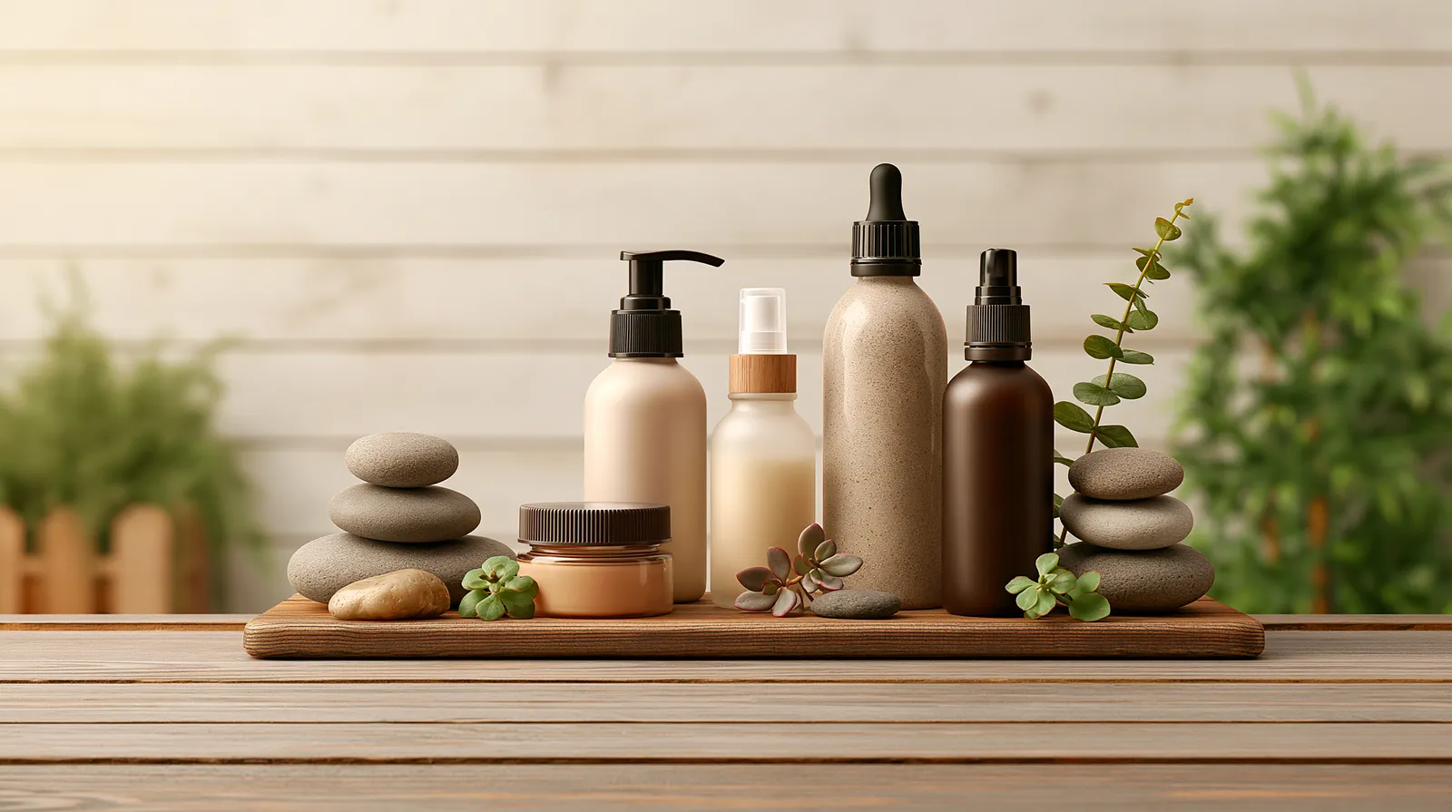 tchitcha. cosmetic packaging on wooden table with stones and 723881dd 3bca 475f 9ff3 45578f32bce9 2 pour plasma marin